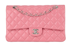 Medium Classic Double Flap, Lambskin, Pink, 18459567(2013/14), AC/DB, 3*